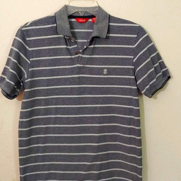 Izod Men's Striped Polo - Picture 1 of 5